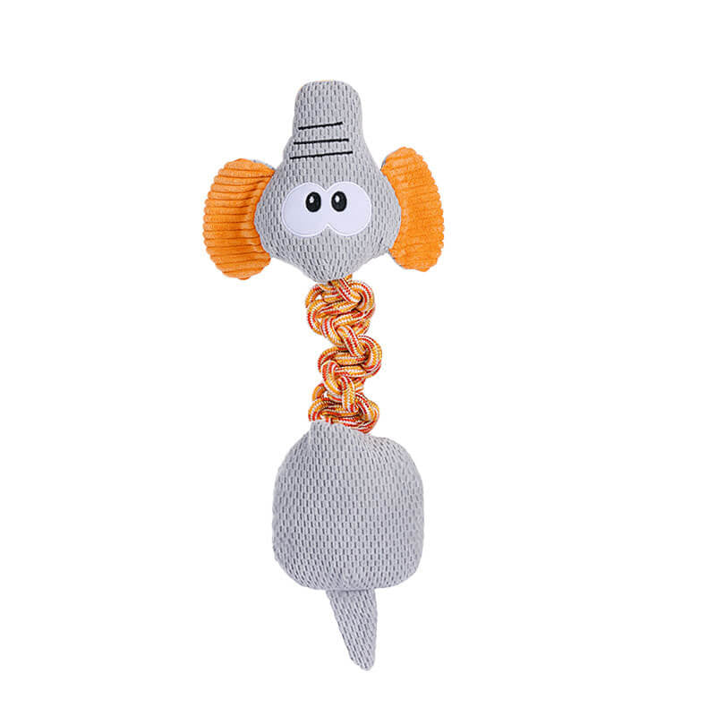 Rope Squeaky Dog Interactive Toy - Animal Series