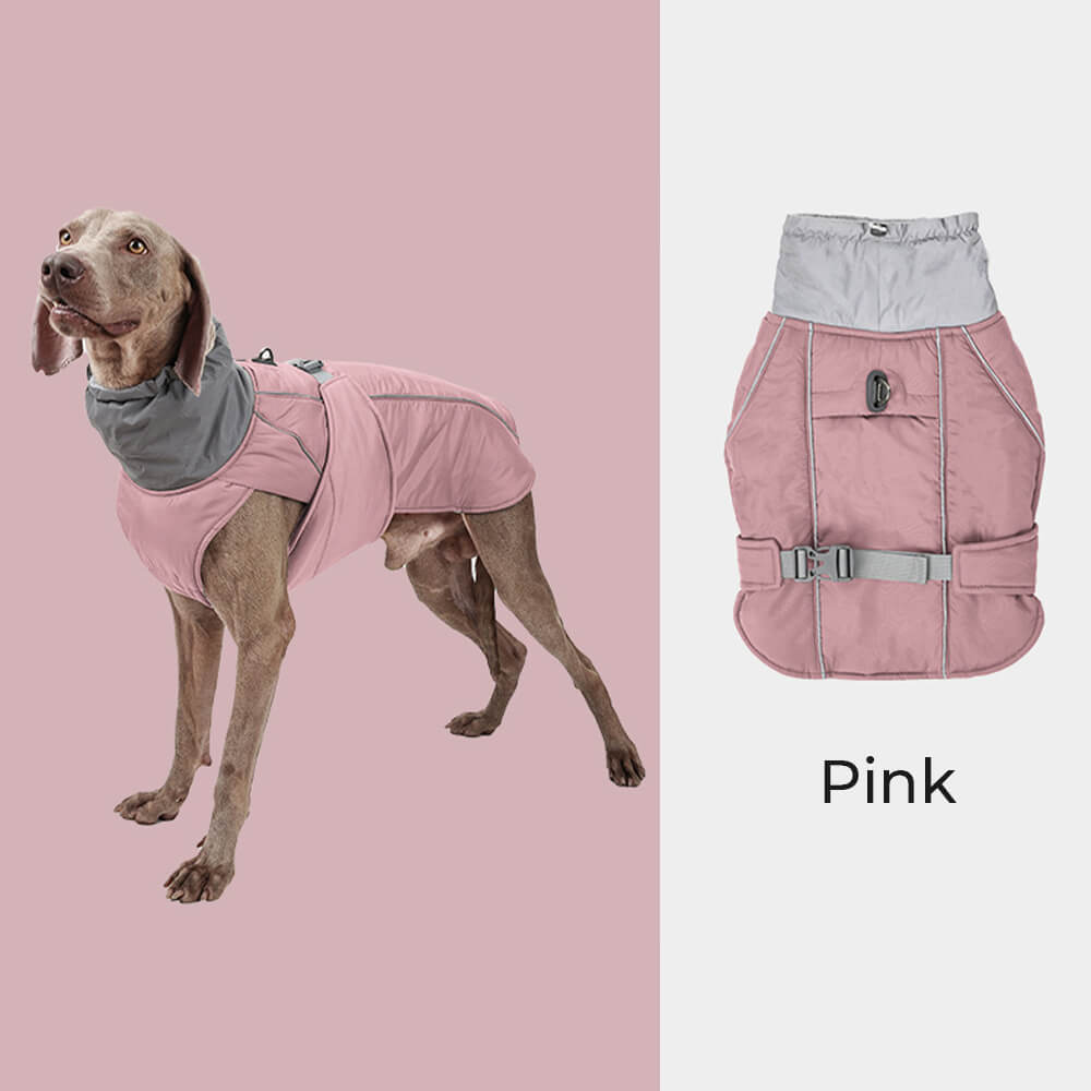 Waterproof Warm High Collar Reflective Dog Thickened Jacket