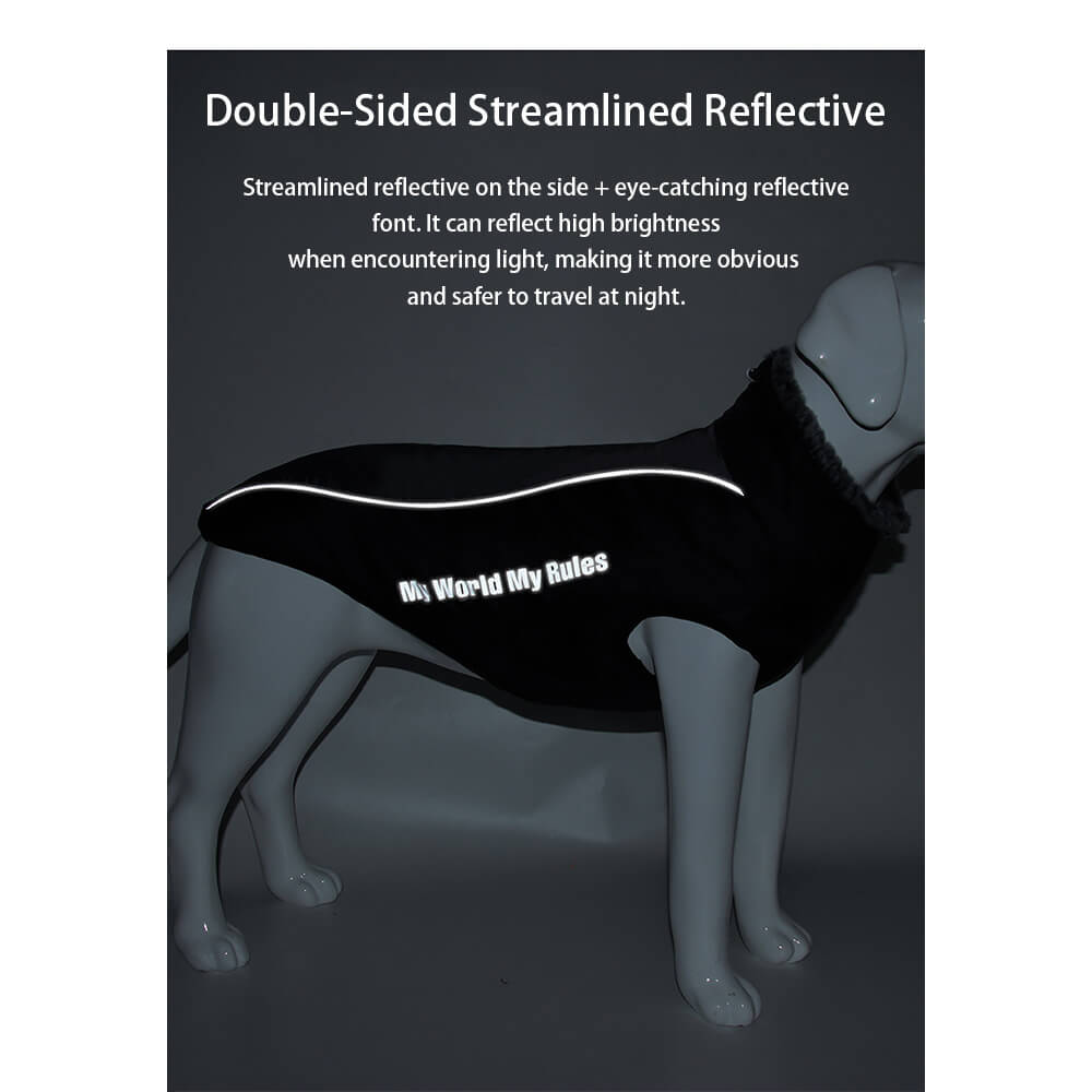 Reflective Windproof Winter Dog Coat - Ultimate Warmth and Safety for Large Dogs