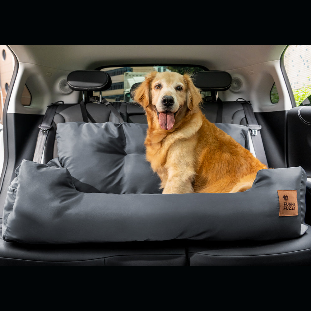 Travel Bolster Safety Medium Large Dog Car Back Seat Bed