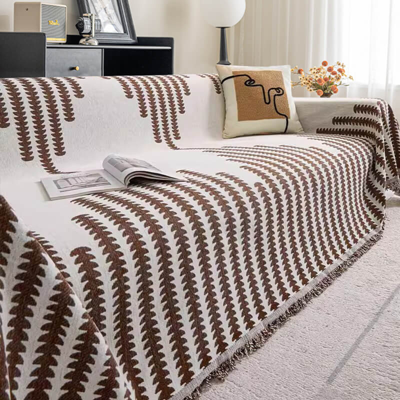 All-seasons Chenille Couch Cover Home Bundle 4pcs