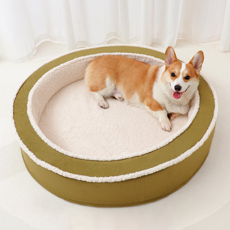 Cozy Warm Round Orthopedic Support Dog Bed