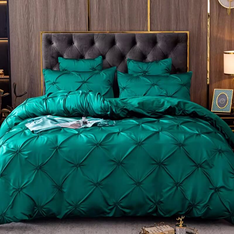 Diamond Tufting All Season Bedding Quilt Cover Set