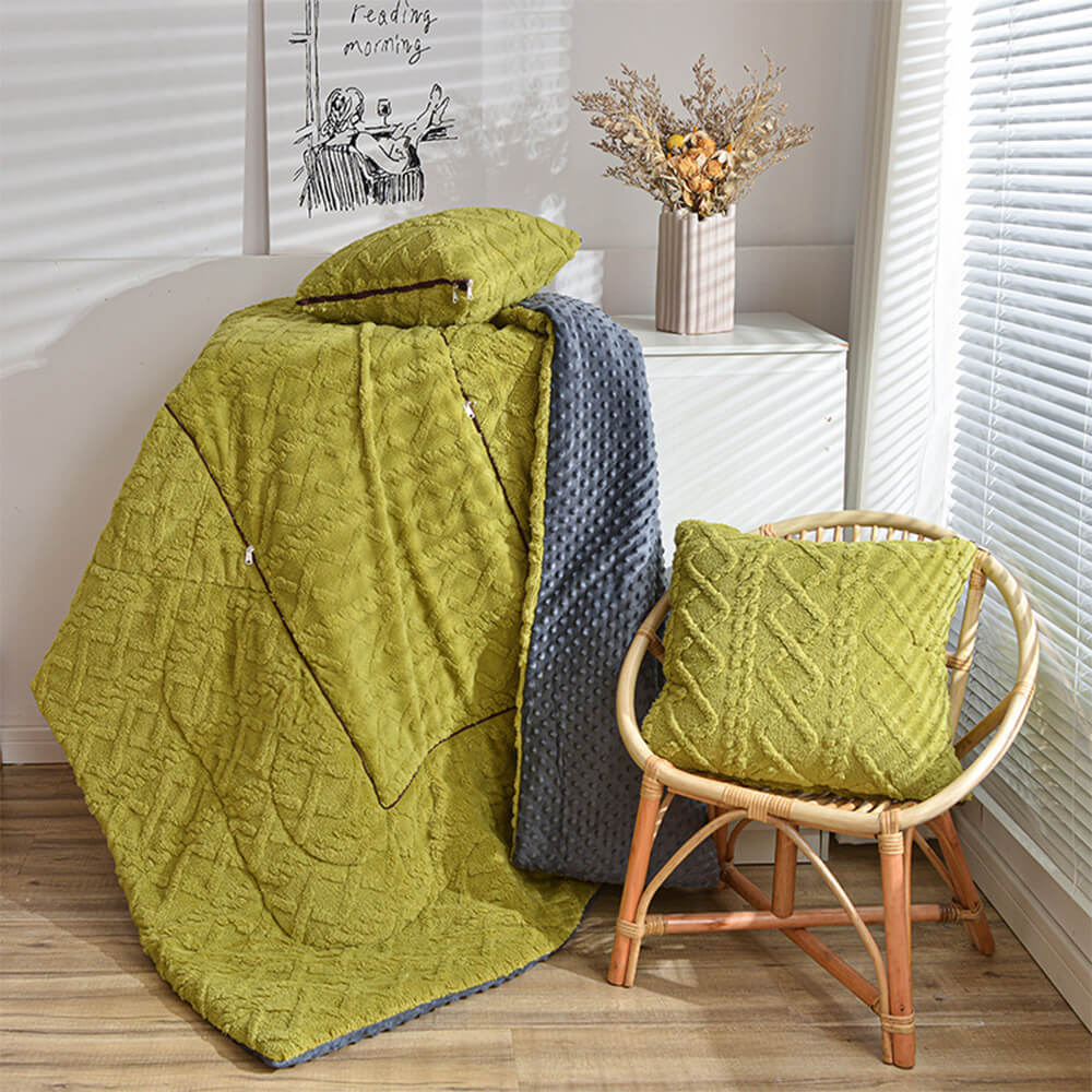 Cozy Warmth Essential Double Sided Plush Throw Blanket