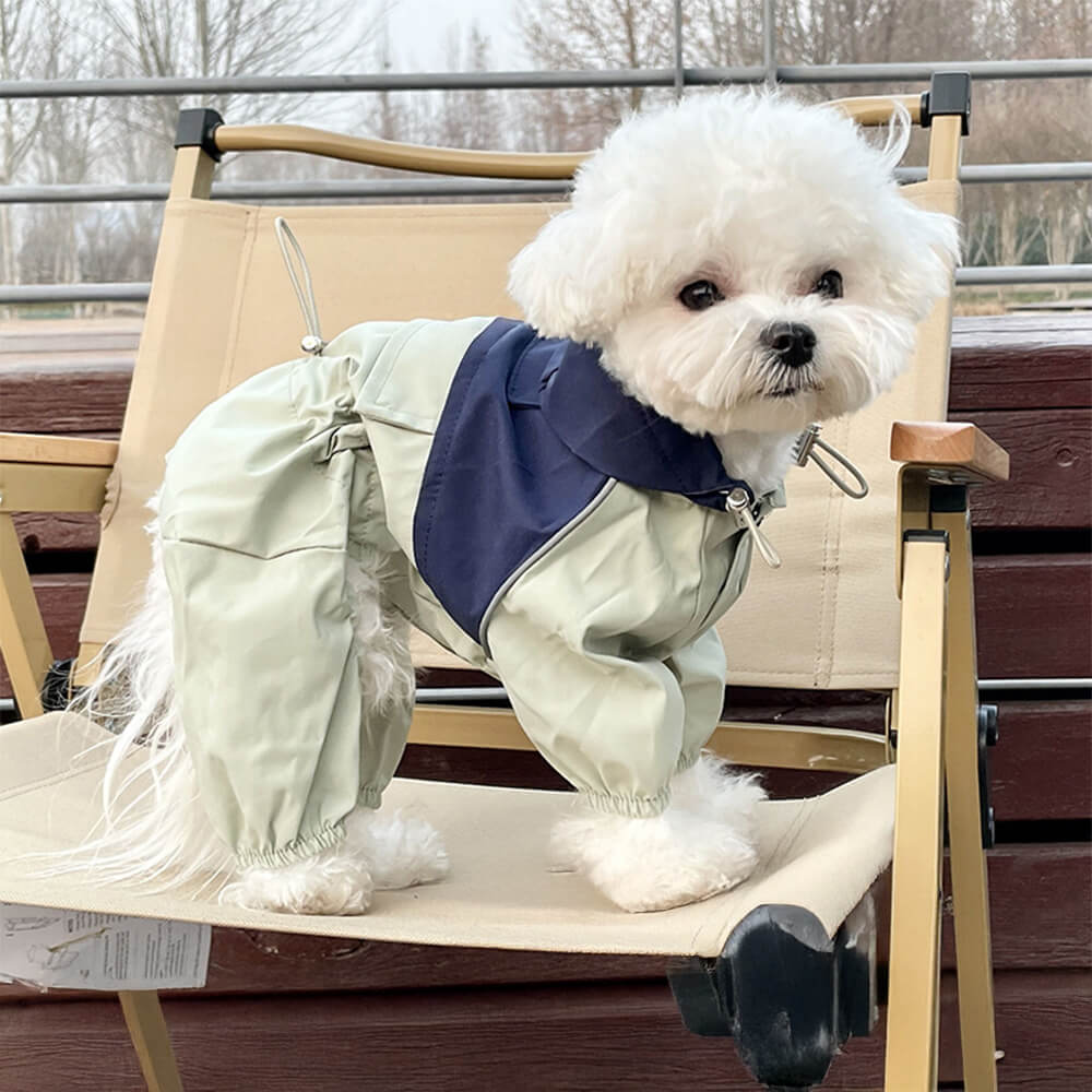 Stylish Waterproof Windproof Adjustable Outdoor Dog Hooded Jacket