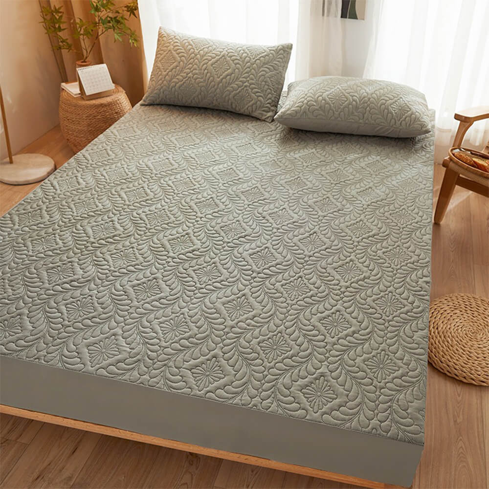 Waterproof Anti-Stain Soft Quilted Fitted Sheet Mattress Cover