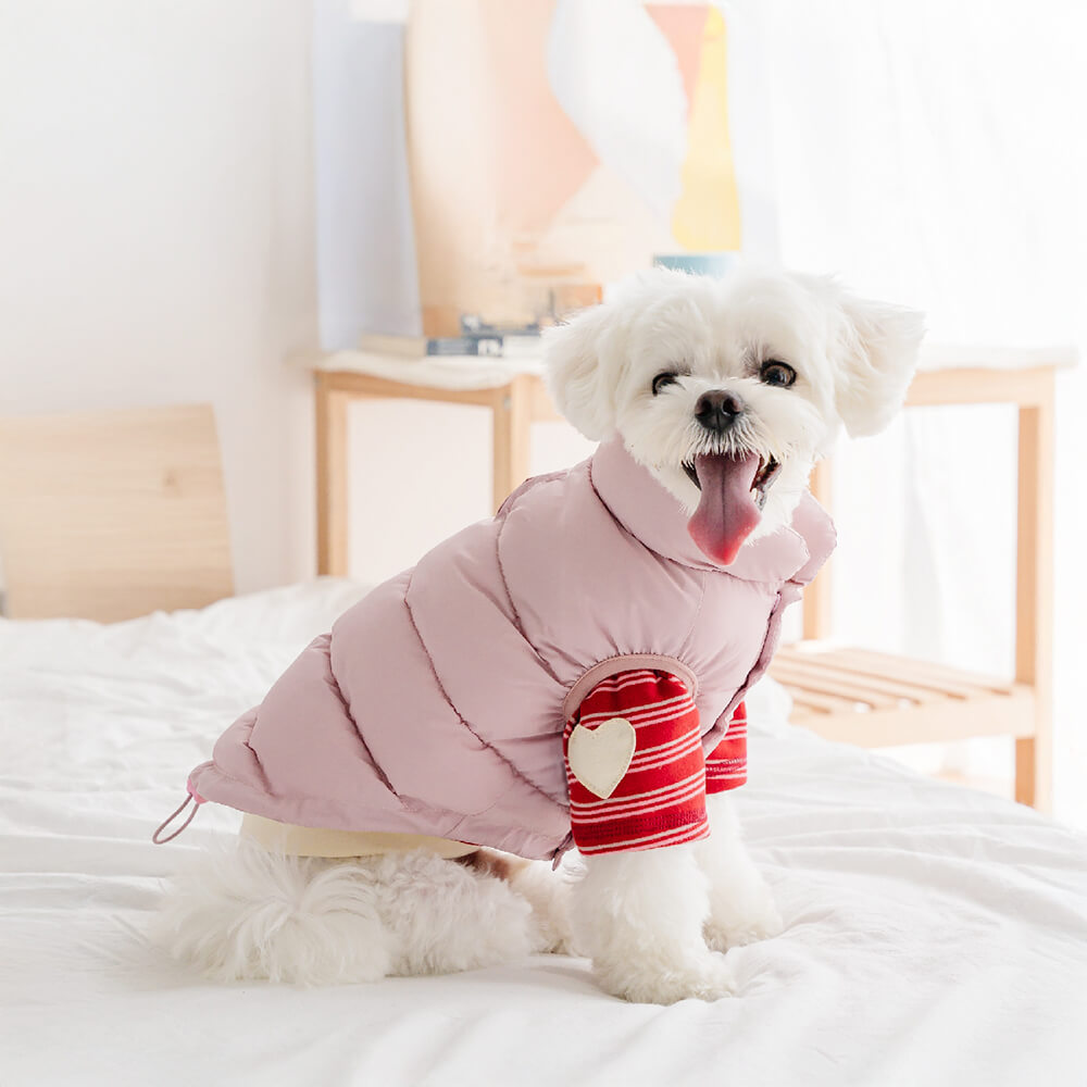 Windproof Warm Padded Sleeveless Anti-Wrinkle Dog Vest Coat