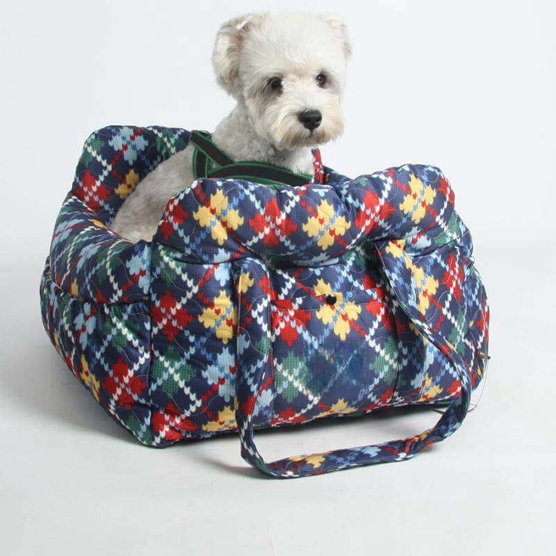 Portable Leisure Outing Pet Bolster Large Dog Car Seat Bed