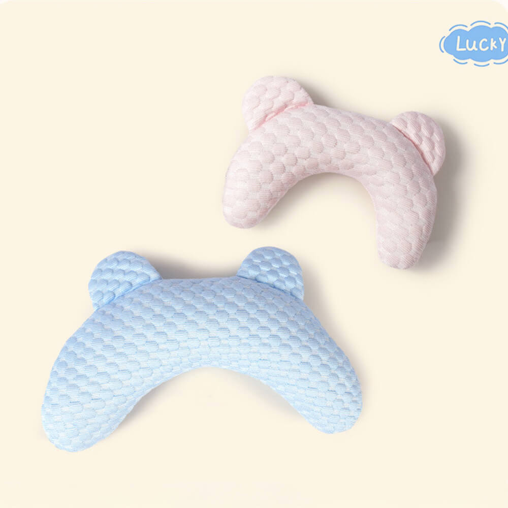 Bear Ear Shaped Cooling - Fiber Neck Support Washable Pet Pillow