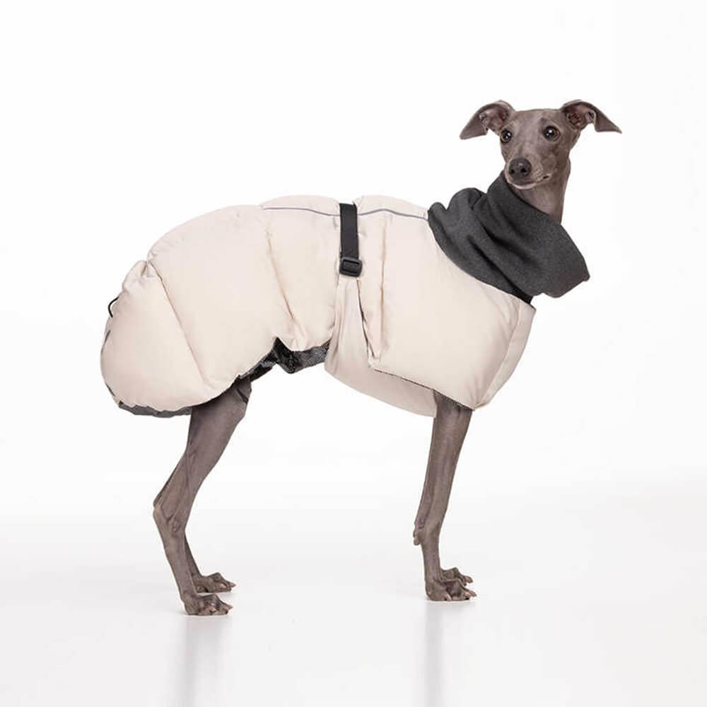 Casual Turtleneck Warm Waterproof Reflective Stripes Adjustable Dog Jacket