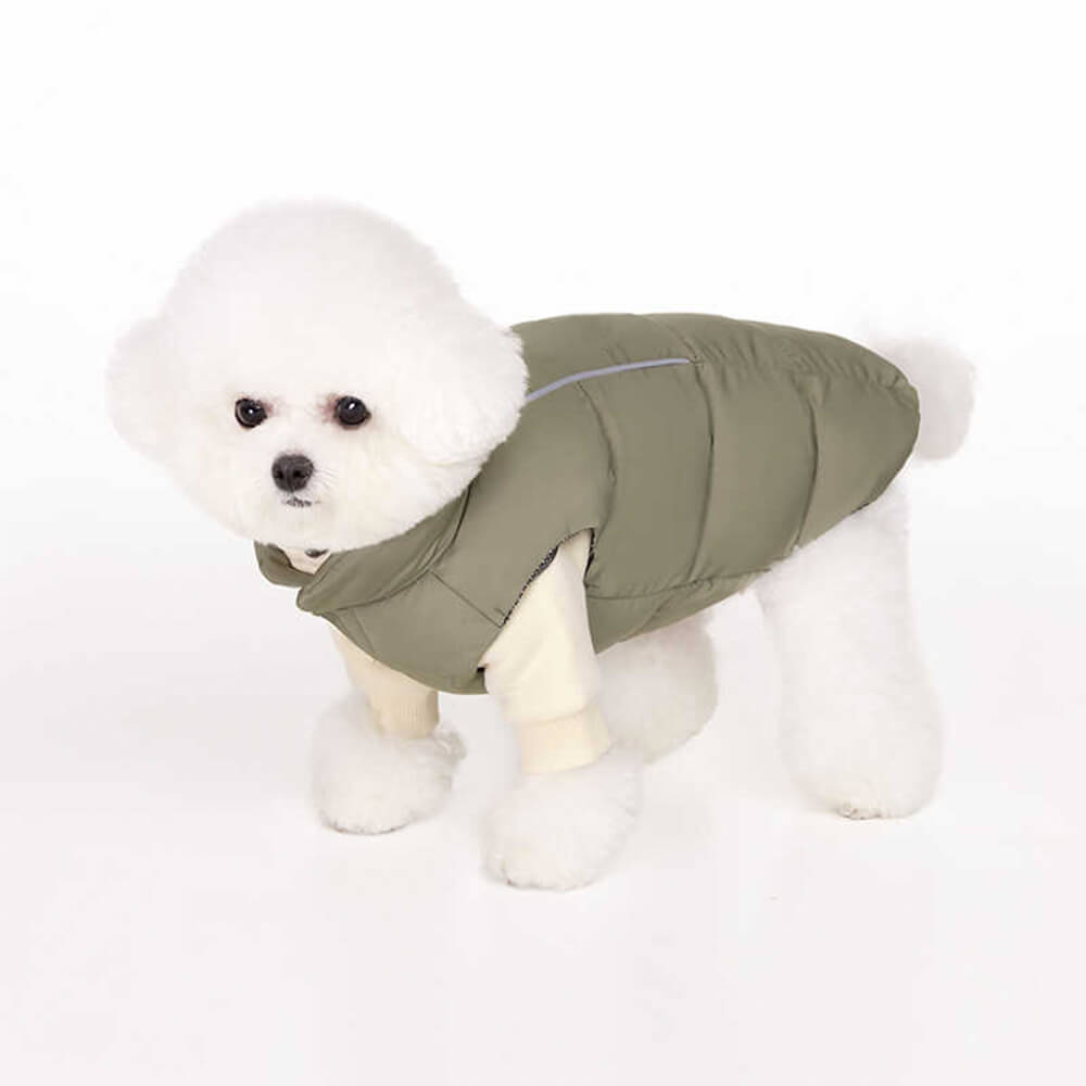 Casual Waterproof Reflective Stripes Warm Cozy Lightweight Dog Jacket