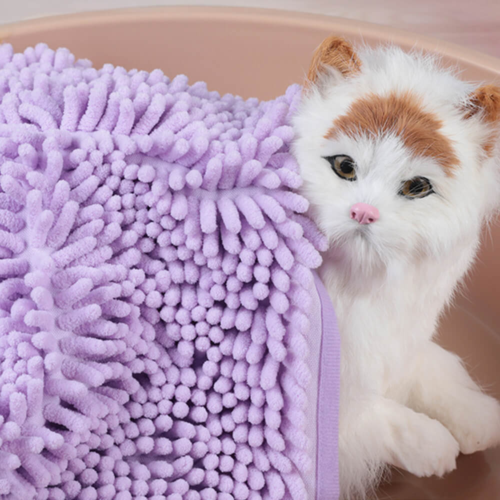 Chenille Microfiber Ultra-Absorbent Soft Thicken Dog & Cat Towel