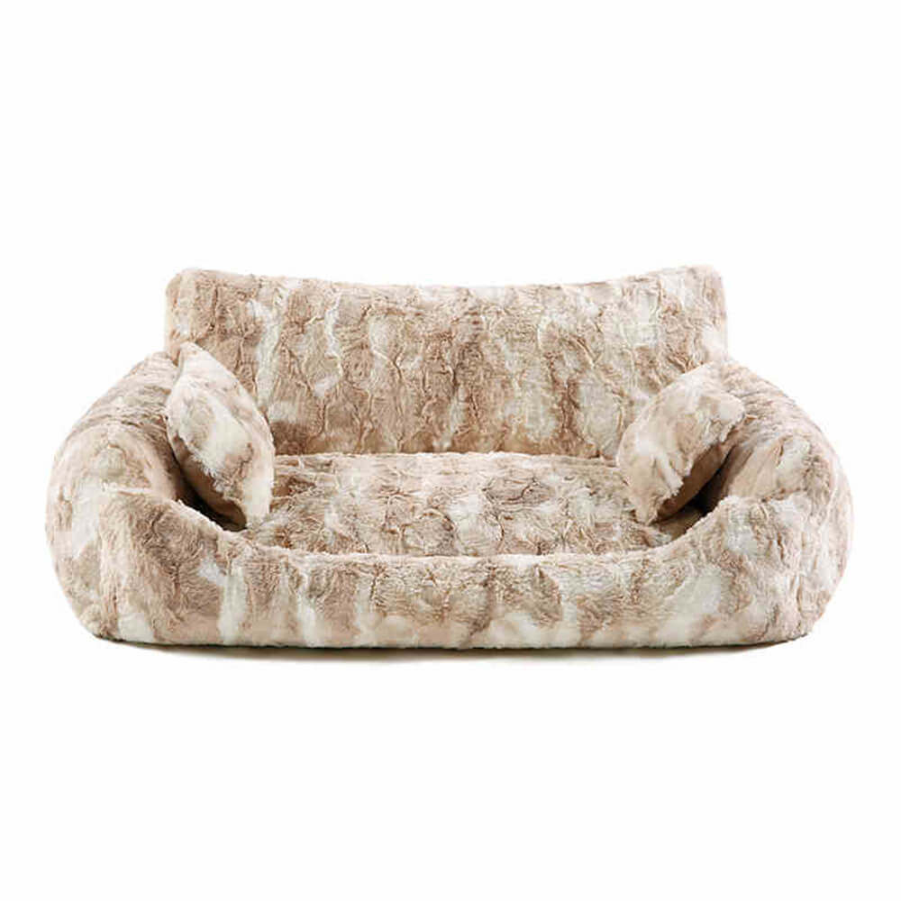 Modern Marble Warm Washable Orthopedic Support Dog & Cat Sofa Bed