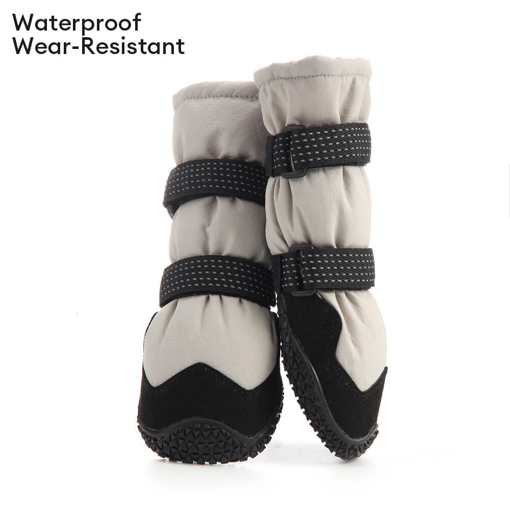 Outdoor Waterproof Durable Rubber Padded Warm Reflective Long Dog Boots