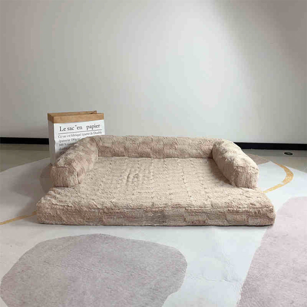 Spacious Orthopedic Soft Skin-Friendly  Washable Dog & Cat Sofa Bed