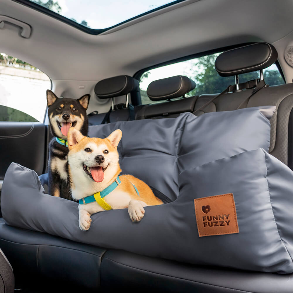 Travel Bolster Safety Medium Large Dog Car Back Seat Beds