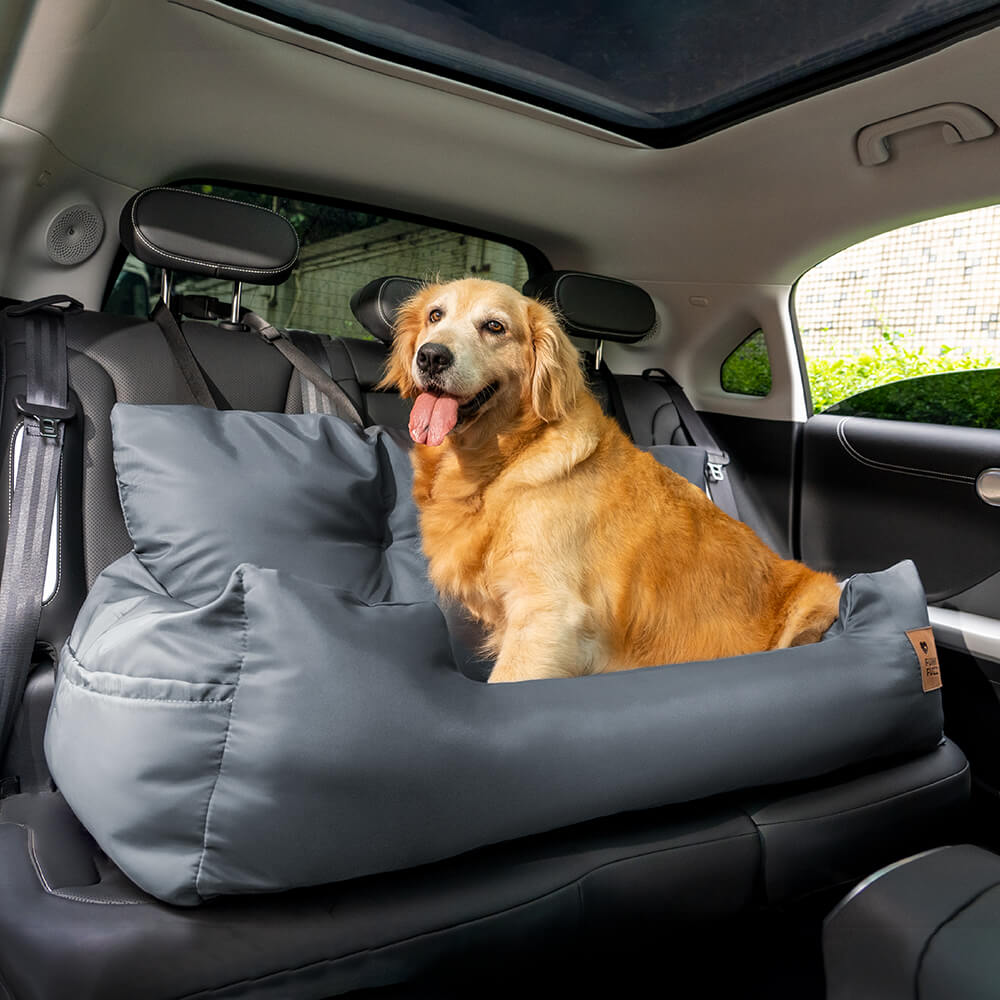 Travel Bolster Safety Waterproof Medium Large Dog Car Back Seat Bed