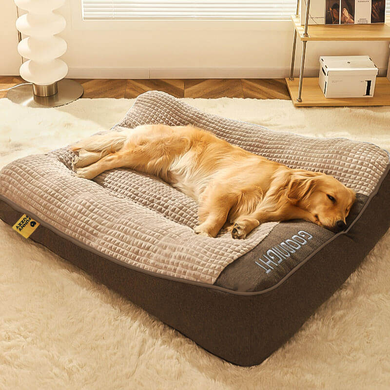 Large Thick Scratch-resistant Spine Protection Dog Cushion Bed Home Bundle