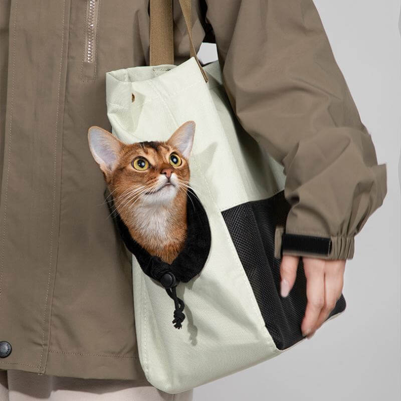 Lightweight Pet Carrier Bag Breathable Portable Single Shoulder Cat Bag