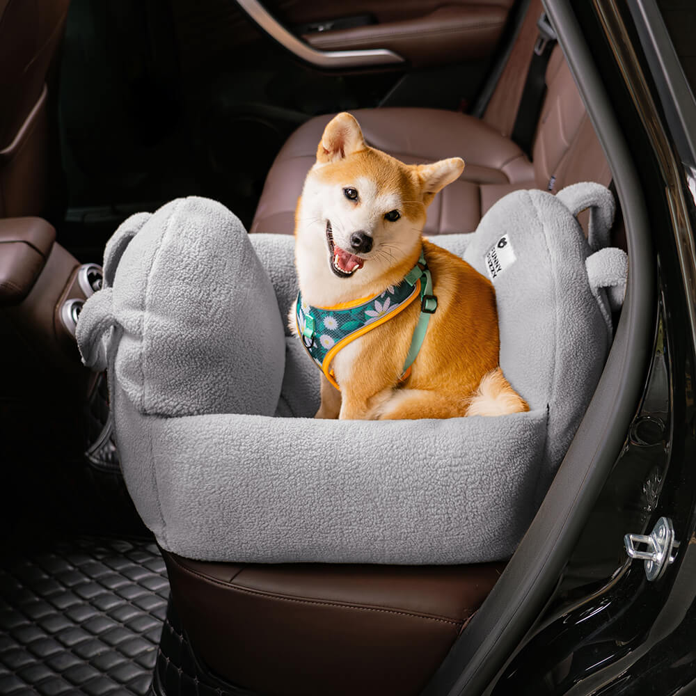 Travel Protector Comfortable Thick Faux Lambswool Dog Car Seat Bed