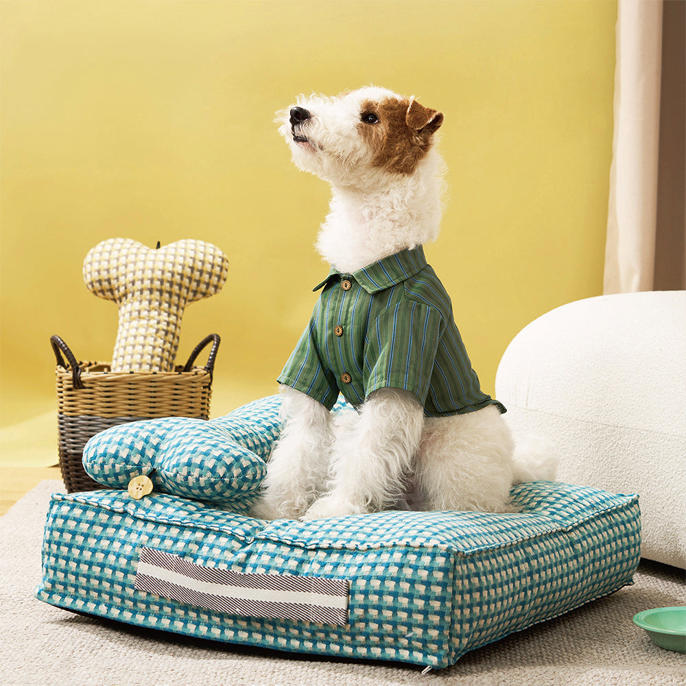 Waffle Shape Sweet Dreams Calming Dog Bed