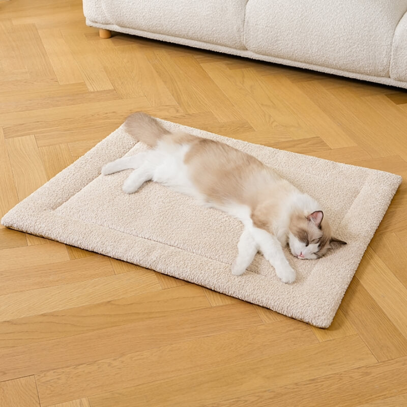 Warm Comfortable Non-slip Plush Pet Mat