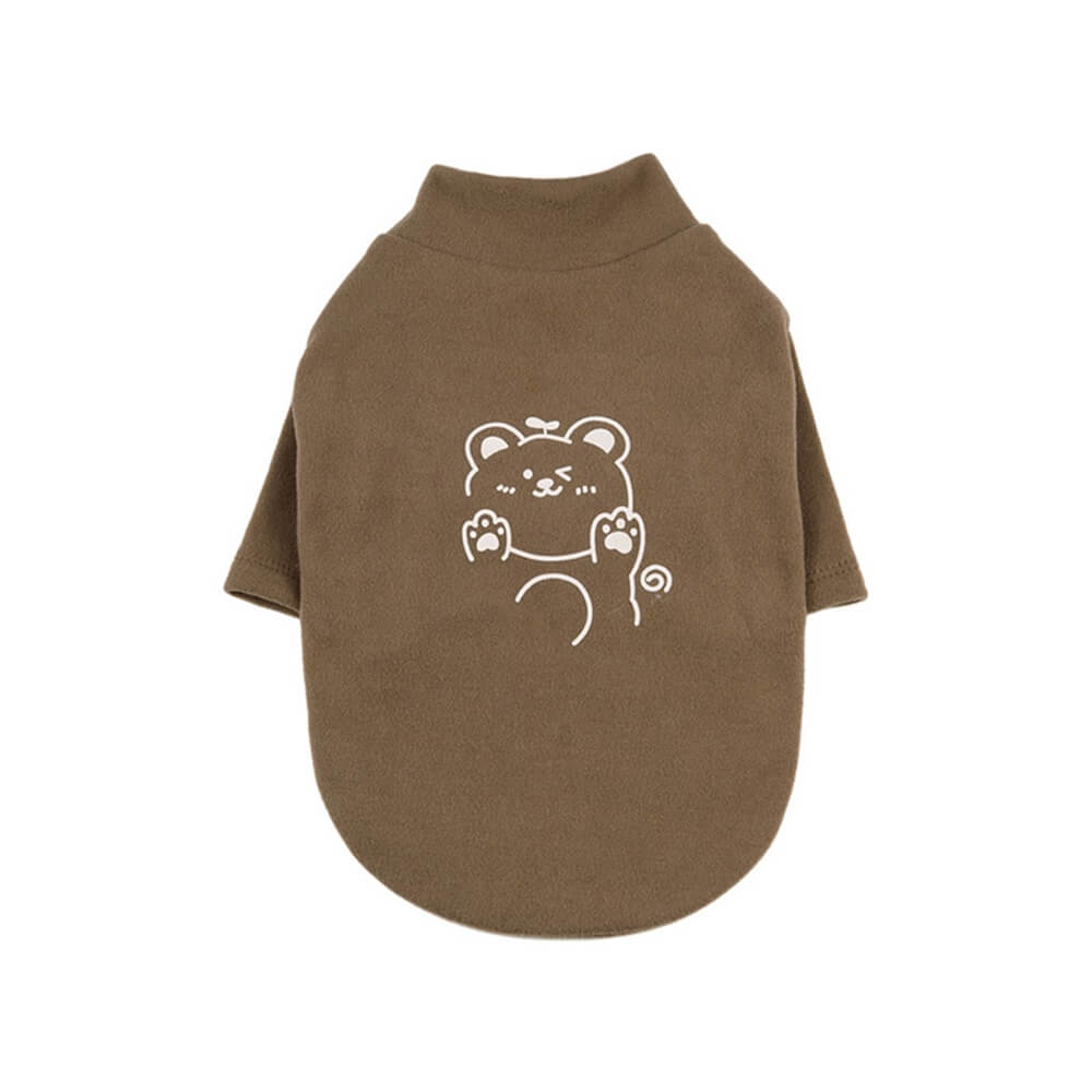 Cute Bear Print Dog T-Shirt – Soft and Stylish for Everyday Comfort