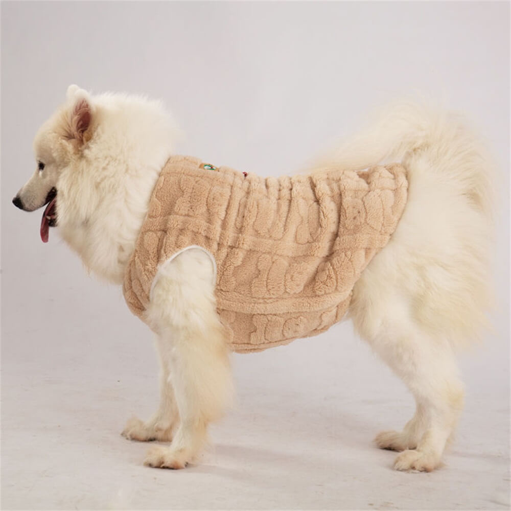 Plush and Cozy Dog Vest - Perfect for Winter Warmth