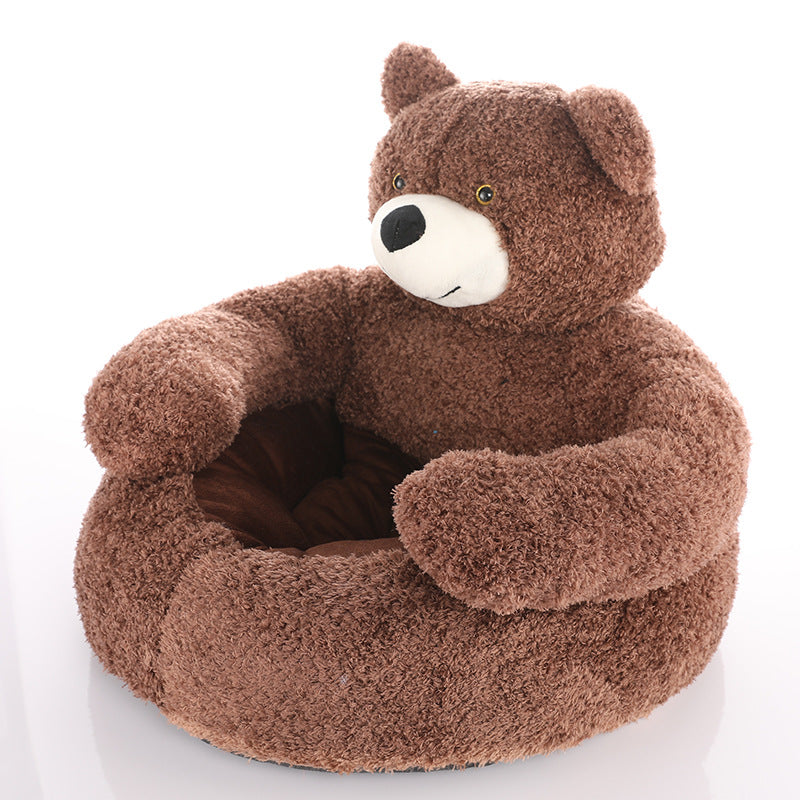 Cute Detachable Cuddle Bear Cat Bed