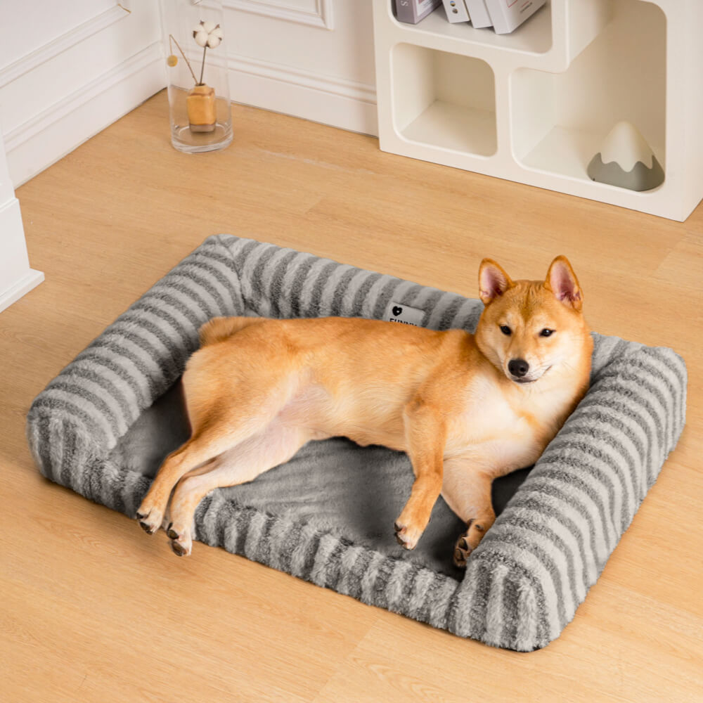 Deluxe Fluffy Full Support Anxiety Relieving Large Dog Bed