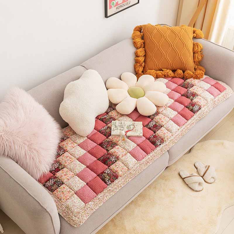 Flower Series Protective Couch Cover Premium Quality Multiple Materials