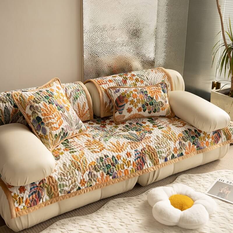 Tropical Rainforest Sofa Anti-Scratch Protective Mat Couch Cover