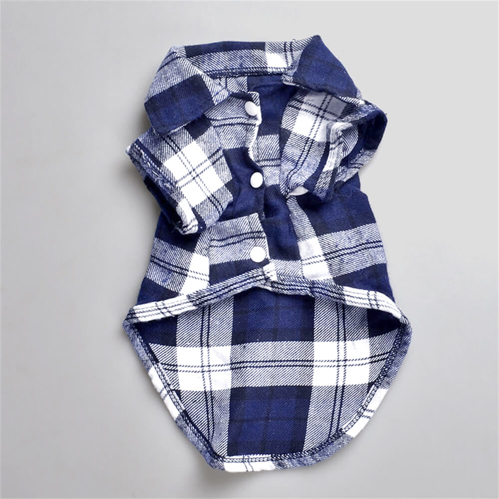 Classic Plaid Dog Shirt - Cozy and Stylish for Every Occasion