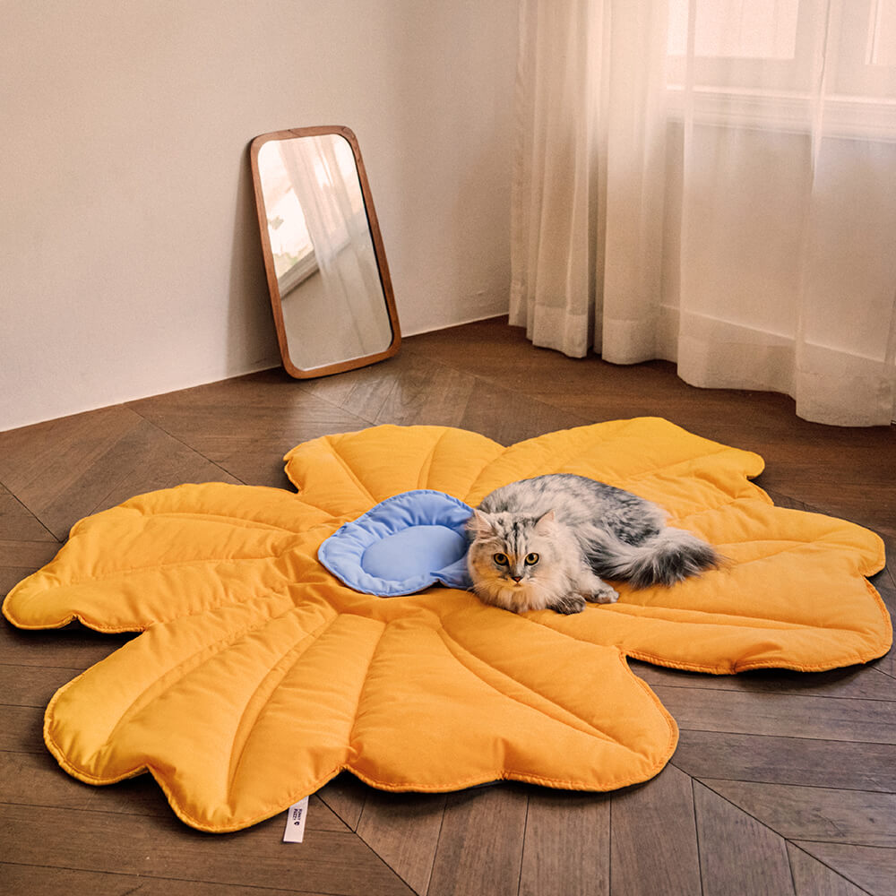 Super Large Flower Shape Human Mat Dog Blanket